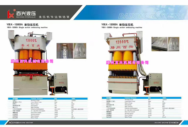 百興鋼木門壓花機目錄